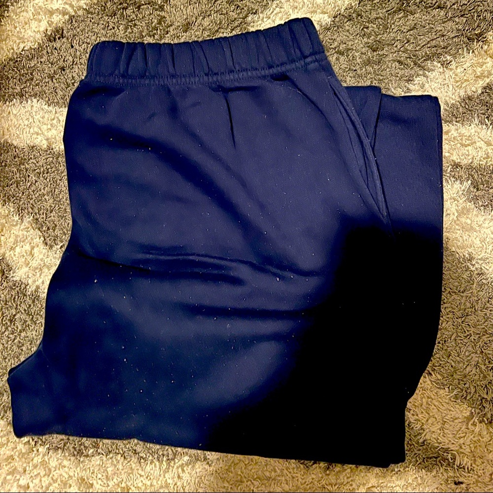 Navy blue sweatpants